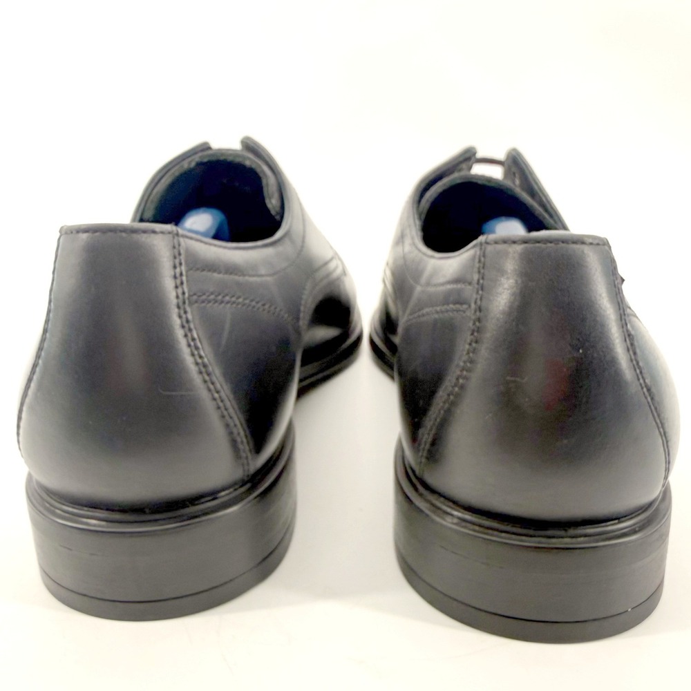 Mephisto Derby Shoes Mens 9.5 Black Leather Air-Jet Plain Toe Dress Goodyear Sol - Picture 8 of 9